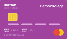 DemoPrivilege Card DemoPrivilege Card